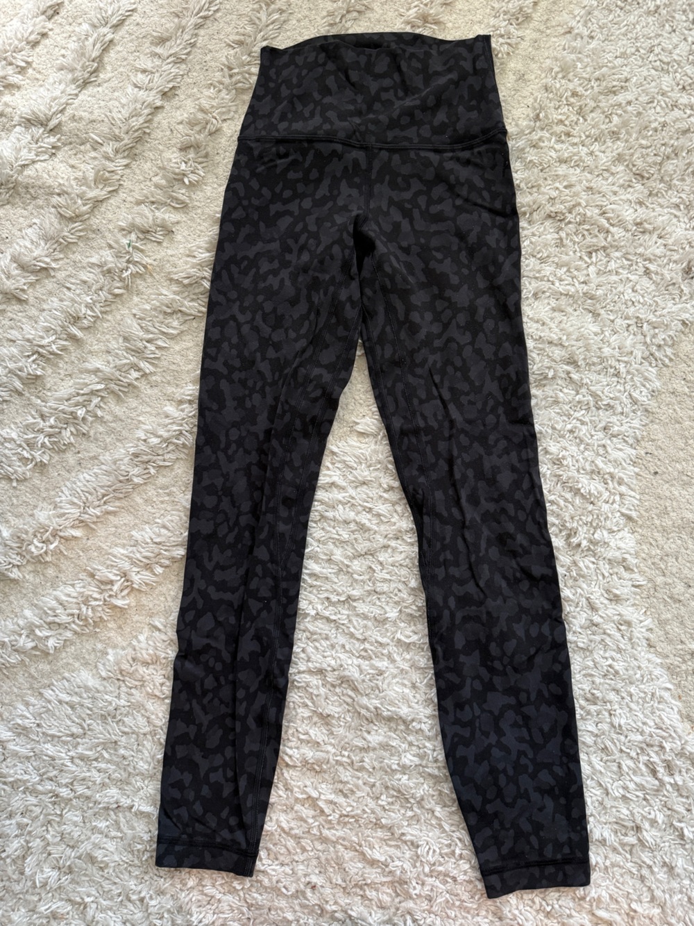 Lululemon Align Black Subtle Camo Leggings Size 4